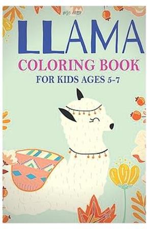 llama coloring book for kids ages 5-7