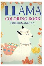 llama coloring book for kids ages 5-7