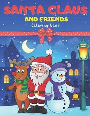 Santa Claus and Friends Coloring Book