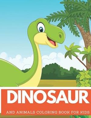 DINOSAUR And Animals Coloring Book For Kids