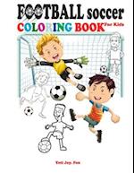 Football soccer coloring book for kids