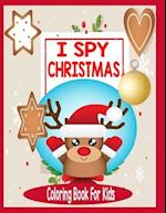 I spy christmas coloring book for kids