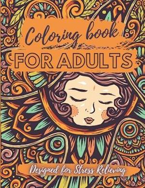 Coloring Book for Adults - Designed for Stress Relieving