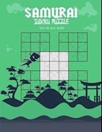 samurai sudoku puzzle livre de jeux adulte