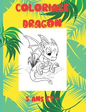 Coloriage Dragon - 5 ans et +