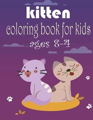 kitten coloring book for kids ages 4-8