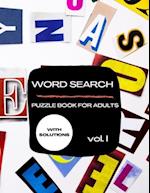 Word Search - Puzzle Book for Adults