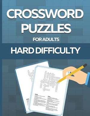 Crossword Puzzle Book for Adults Hard Difficulty