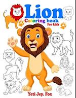 Lion coloring book for kids