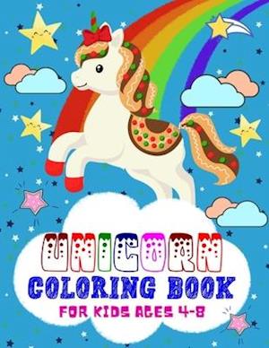 Unicorn Coloring Book for Kids Ages 4-8