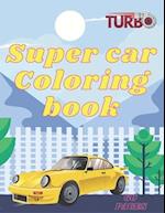 Super Car Coloring Book