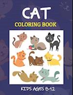 Cat Coloring Book Kids Ages 8-12