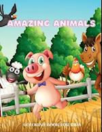 Amazing Animals - COLORING BOOK FOR KIDS