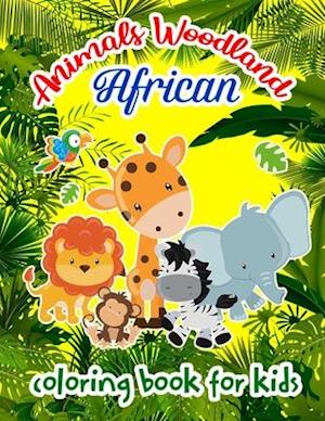 Animals Woodland African coloring book for kids