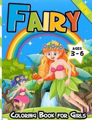 Fairy Coloring Book for Girls Ages 3-6