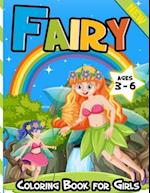 Fairy Coloring Book for Girls Ages 3-6