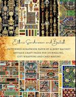 Ethnic Scandinavian and British Patterned Scrapbook Paper by Albert Racinet - Antique Craft Pages for Journaling, Gift Wrapping and Card Making