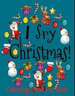 I spy christmas coloring book for kids