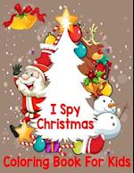 I spy christmas coloring book for kids