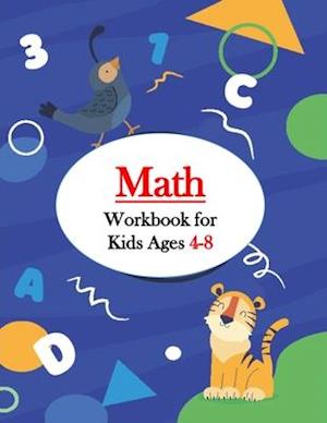 Math Workbook for Kids Ages 4-8