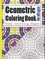 Geometric Coloring Book for all ages Easy Coloring Pages
