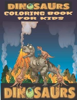 Dinasaur Coloring Book For Kids