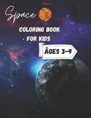 Space Coloring Book For Kids ages 3-9