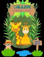 Giraffe Coloring Book for Kids Ages 4-8