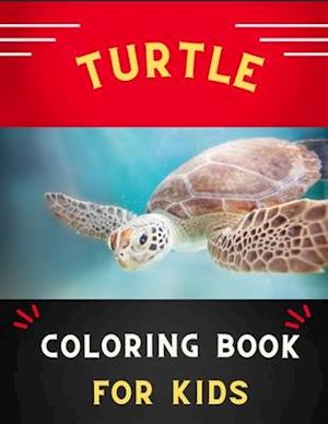 Turtle coloring book for kids