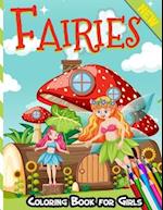 Fairies Coloring Book for Girls