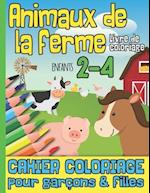 Animaux De La Ferme Livre de Coloriage Enfants 2-4