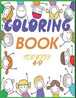 coloring books for kids 4-9 : animals coloring 
