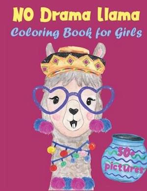 No Drama Llama Coloring Book for Girls