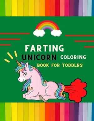 Farting unicorn coloring book for toddlers