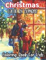 Christmas Colour By Number Coloring Book For Kids