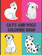 Cats And Dogs Coloring Book