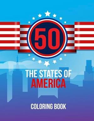 50 The States of America Coloring Book