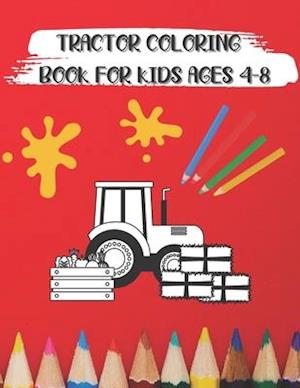tractor coloring book for kids ages 4-8