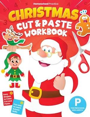 Christmas Cut and Paste Workbook for Preschool