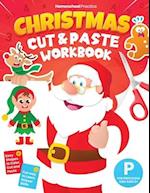 Christmas Cut and Paste Workbook for Preschool