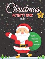 Christmas Activity Book for Kids Ages 4-6