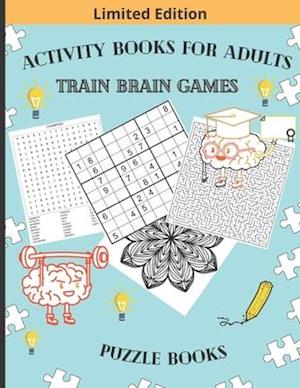 Activity Books for Adults Train Brain Games Puzzle Books