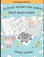 Activity Books for Adults Train Brain Games Puzzle Books