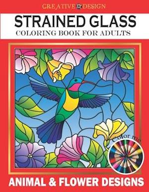 Creative Design Stained Glass Coloring Book for Adults