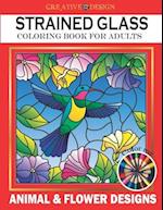 Creative Design Stained Glass Coloring Book for Adults
