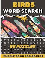 Birds Word Search Puzzle Book For Adults