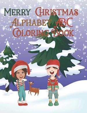 Merry Christmas Alphabet ABC Coloring Book