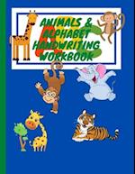 Animals & Alphabet ABC Handwriting Workbook