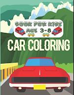 Car Coloring Book For Kids Age 3-8
