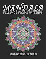 Mandala, Full Page Floral Patterns